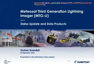 Meteosat Third Generation Lightning Imager (MTG-LI) --- Status Update and Data Products