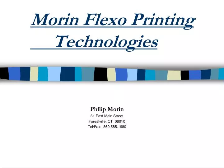 morin flexo printing technologies