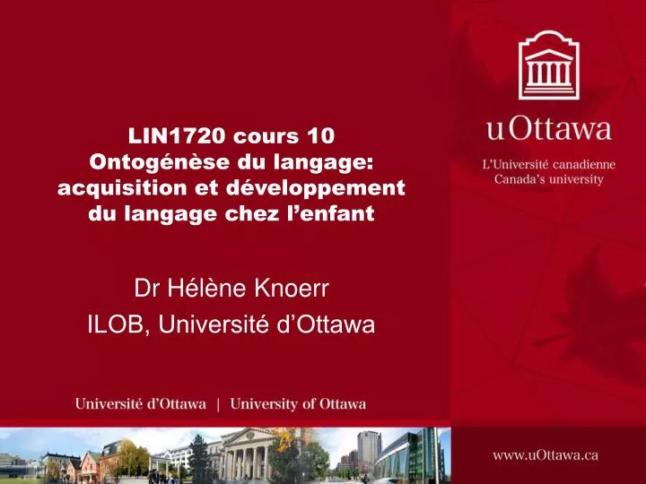 lin1720 cours 10 ontog n se du langage acquisition et d veloppement du langage chez l enfant