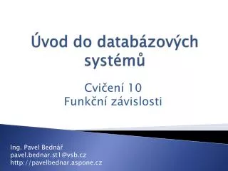 vod do datab zov ch syst m