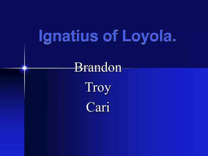 ignatius of loyola