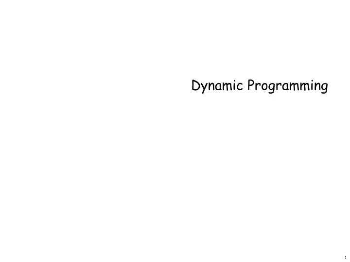chapter 6 dynamic programming