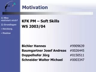 motivation