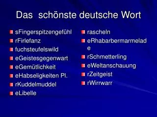 das sch nste deutsche wort