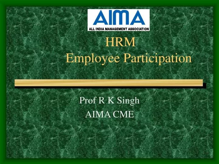 hrm employee participation