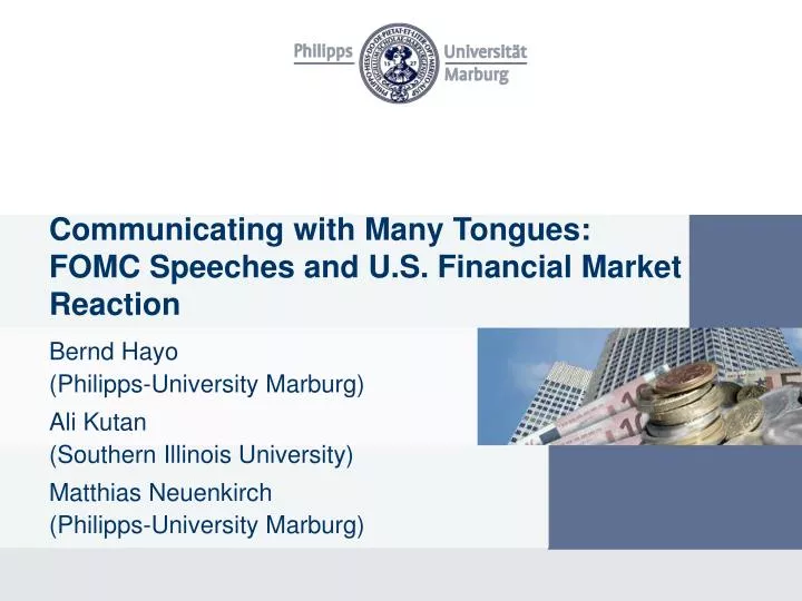 communicating with many tongues fomc speeches and u s financial market reaction