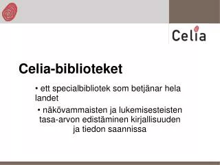celia biblioteket