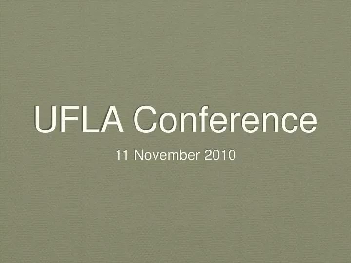 ufla conference