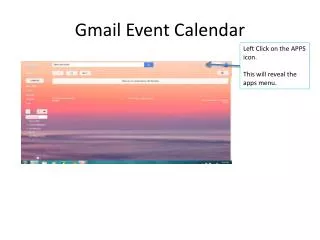 Gmail Event Calendar