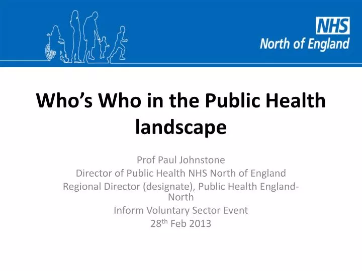 who s who in the public health landscape