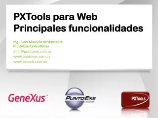 pxtools para web principales funcionalidades