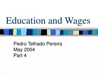 Education and Wages