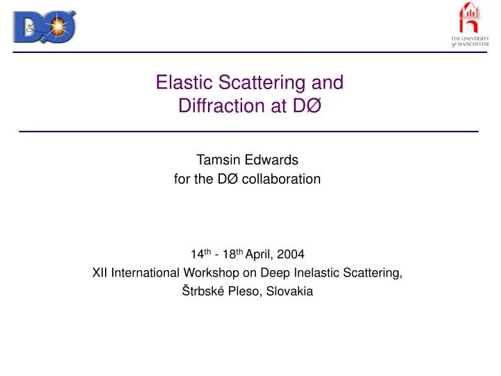 elastic scattering and diffraction at d