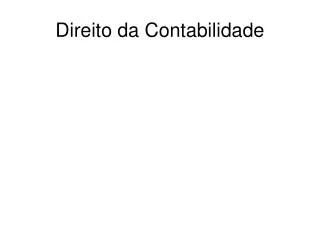 direito da contabilidade
