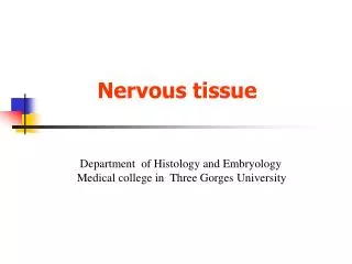 Nervous tissue