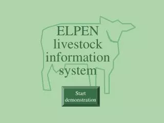 ELPEN livestock information system