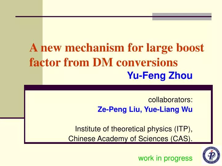 a new mechanism for large boost factor from dm conversions