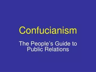 Confucianism