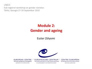 Module 2: Gender and ageing