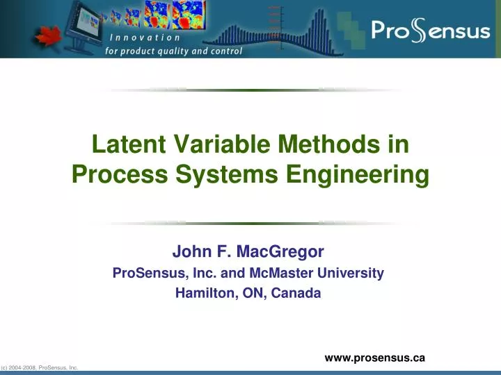 latent variable methods in process systems engineering