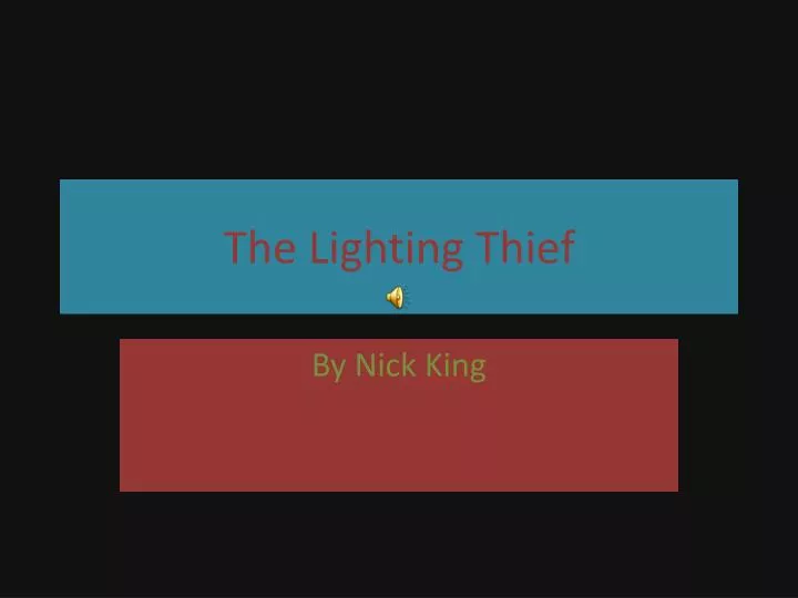 the lighting thief