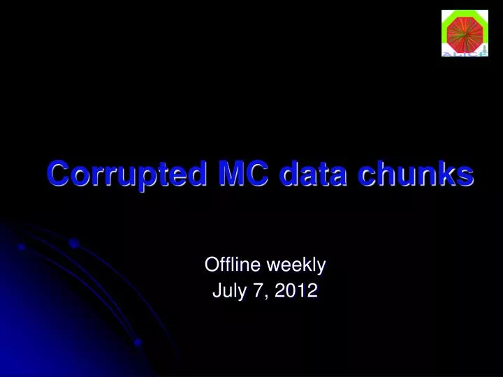 corrupted mc data chunks