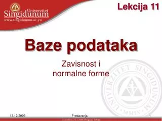 baze podataka