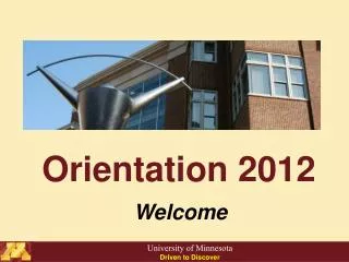 Orientation 2012
