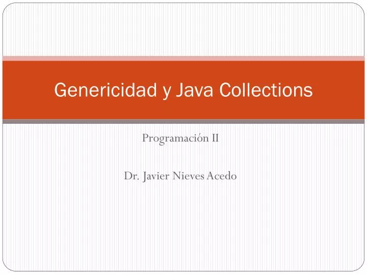 genericidad y java collections