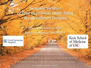 Seasonal Variation of Total and Cardiac Death Rates Across Different Climates