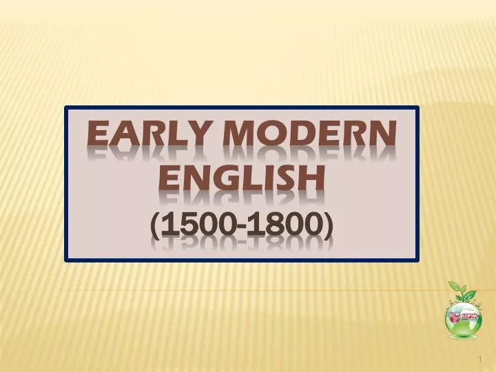 early modern english 1500 1800
