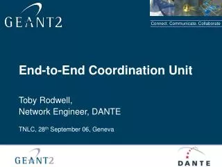 End-to-End Coordination Unit