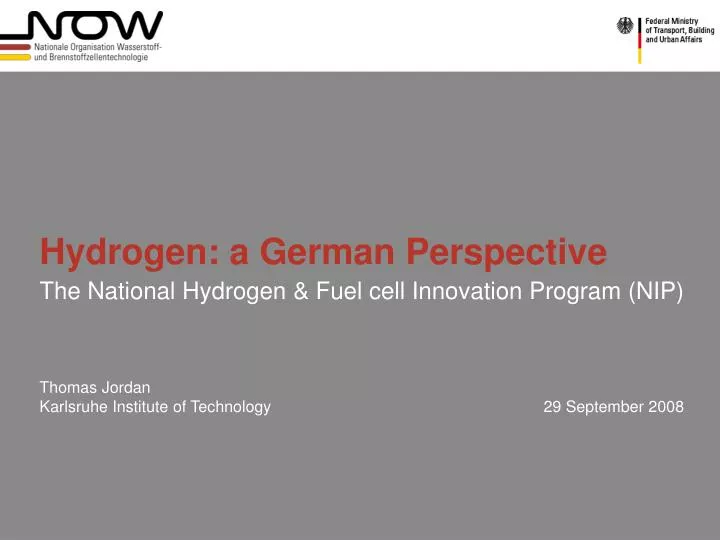 hydrogen a german perspective