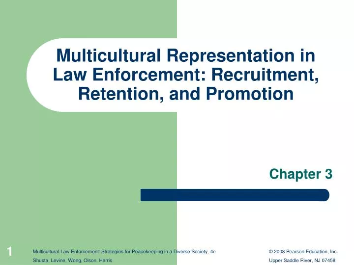 multicultural representation in law enforcement recruitment retention and promotion