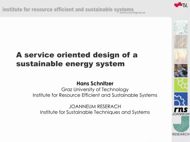 a service oriented design of a sustainable energy system