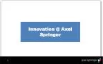 Innovation @ Axel Springer - slide 1