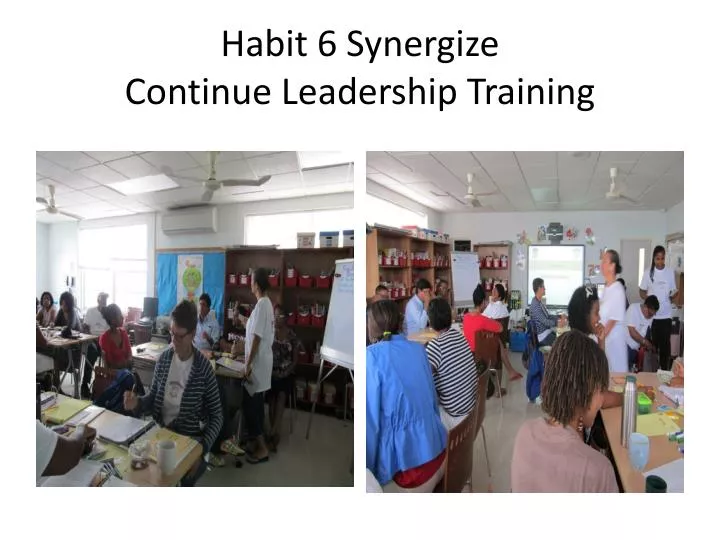habit 6 synergize continue leadership training