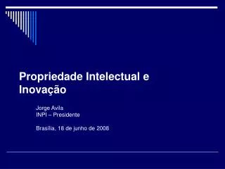 propriedade intelectual e inova o