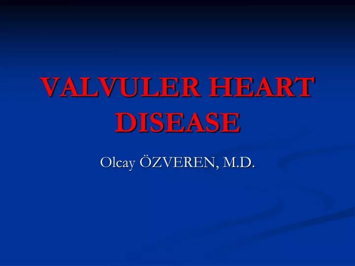 valvuler heart disease
