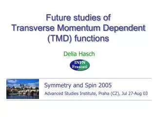 Future studies of Transverse Momentum Dependent (TMD) functions