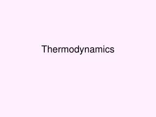 thermodynamics