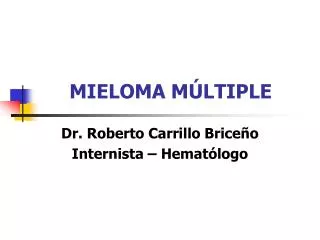 mieloma m ltiple