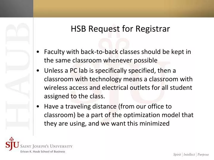 hsb request for registrar