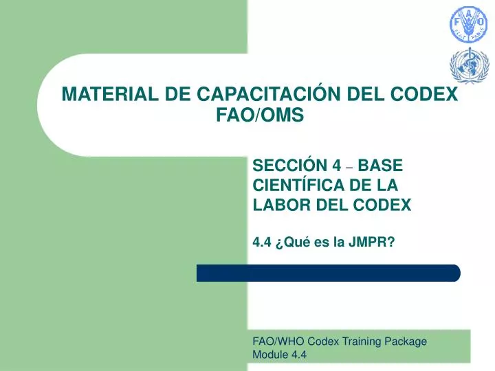 material de capacitaci n del codex fao oms