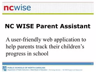 NC WISE Parent Assistant