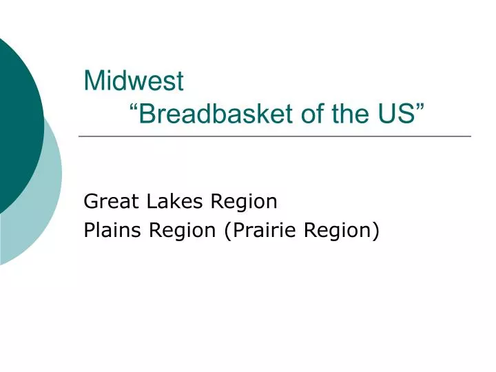 midwest breadbasket of the us