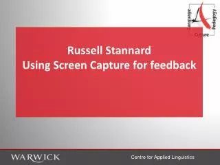 Russell Stannard Using Screen Capture for feedback