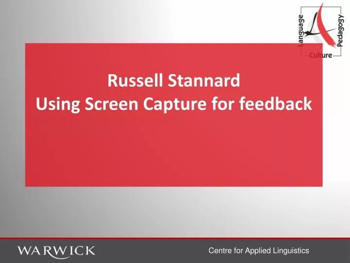 russell stannard using screen capture for feedback