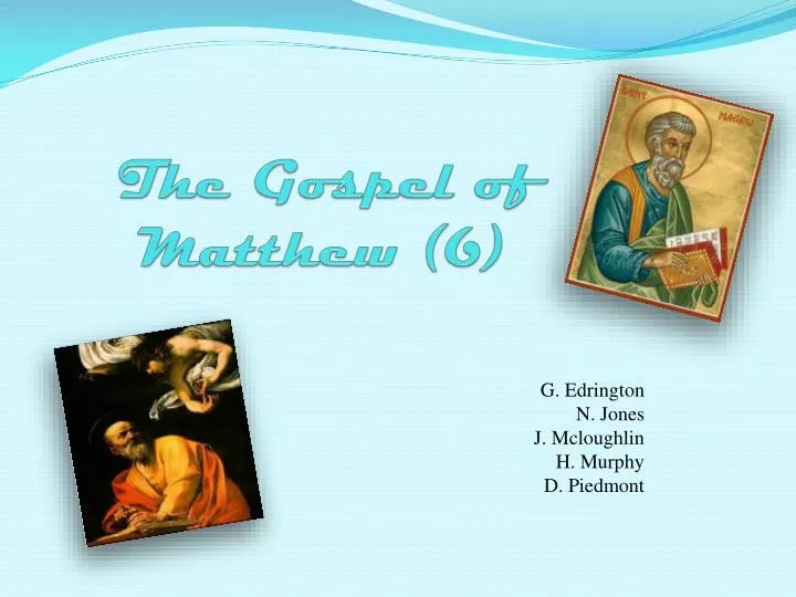 the gospel of matthew 6