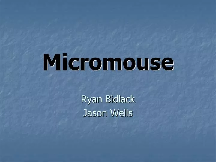 micromouse